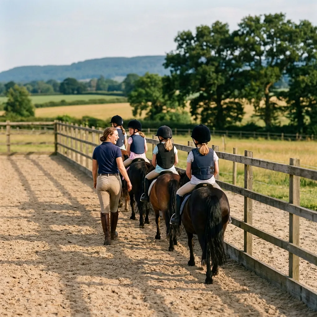Cours de poney à Soucieu-en-Jarrest, Rhône